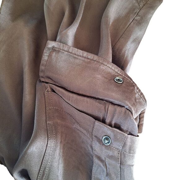 Pistola Pull On Slinky Cargo Pant Straight Leg Mocha Brown XL Trouser Unworn - Picture 8 of 14